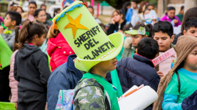 Se realizó la XV marcha verde del Club Ecoguardianes en Pampa del Infierno