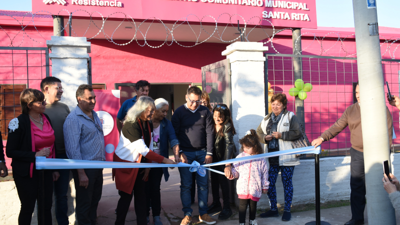 El barrio Santa Rita tiene un centro comunitario más amplio y refaccionado a nuevo