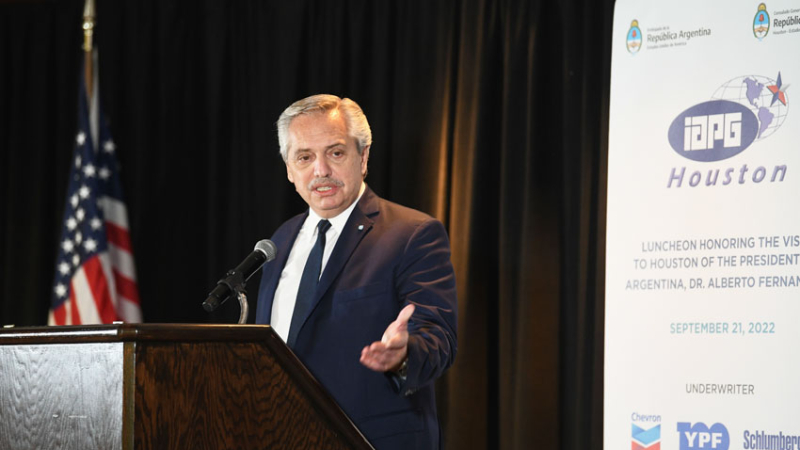 Houston: Fernández se comprometió a darles seguridad a los inversores