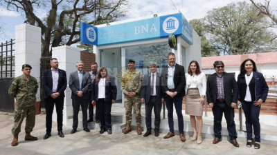 Nuevos cajeros del Banco Nación habilitados en el predio del Ejército
