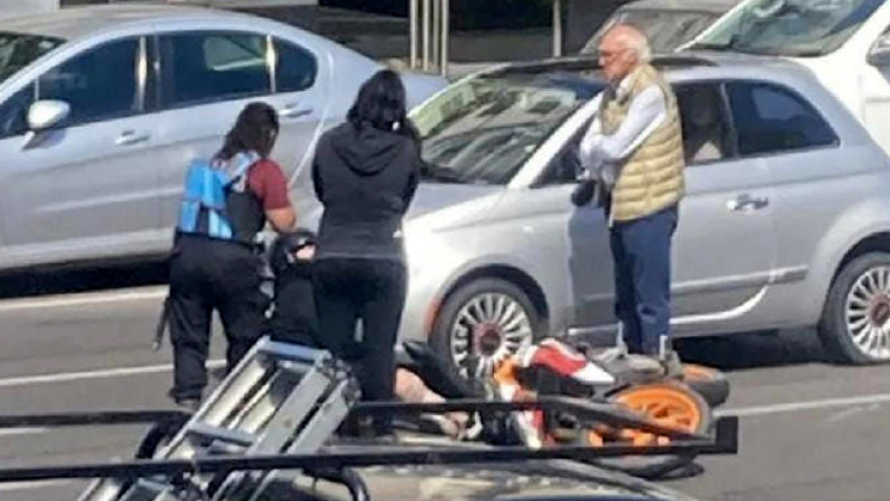 Carlos Bianchi atropelló a un motociclista en Núñez