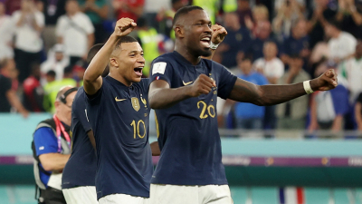 Francia, primer clasificado a octavos de final al vencer a Dinamarca con goles de Mbappé