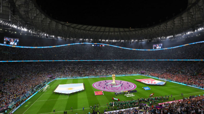 El estadio Lusail se visitó de celeste y blanco
