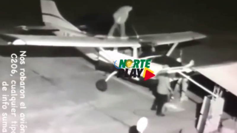 Así se robaron la avioneta del aeroclub Chaco en plena madrugada navideña