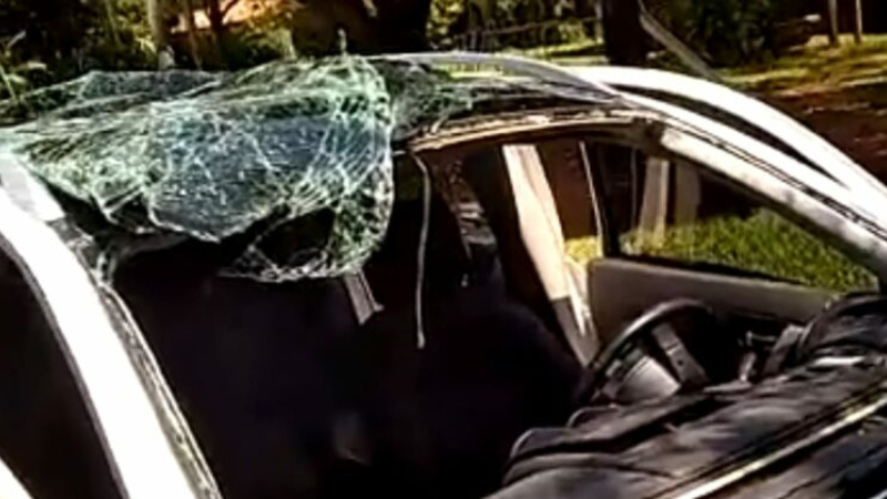 Globos de helio explotaron, destrozaron una camioneta y lesionaron a una familia
