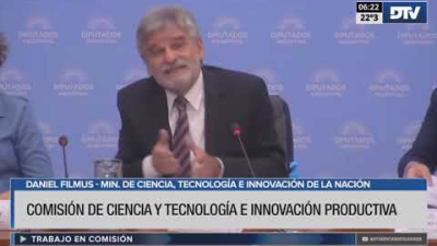 Daniel Filmus expuso ante diputados sobre el Plan Nacional de Ciencia 2030