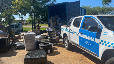 Megaoperativo Escudo Norte: Aduana y Gendarmería secuestraron mercadería irregular valuada en $189 millones