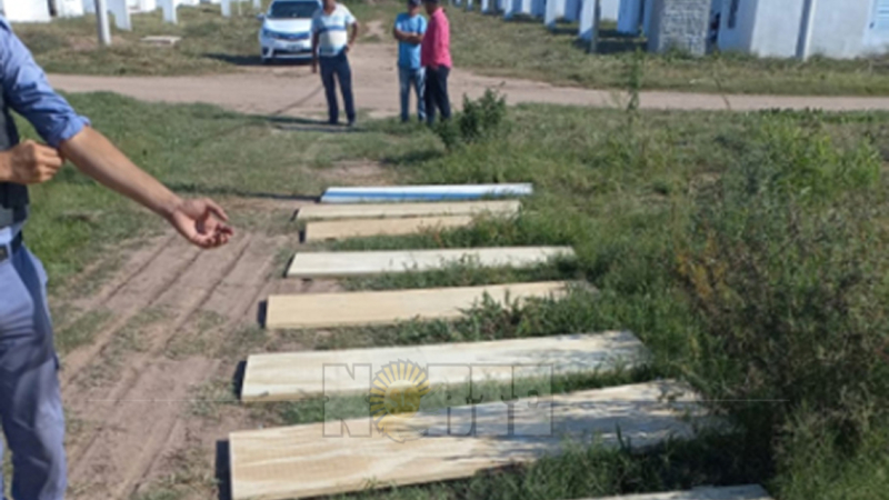 Recuperaron los elementos robados de las viviendas usurpadas del barrio "La Salada"