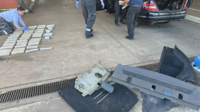 Triple Frontera: un perro descubrió un cargamento de marihuana valuado en 33 millones de pesos