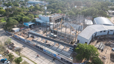 Avanza la construcción del Centro de Educación Física