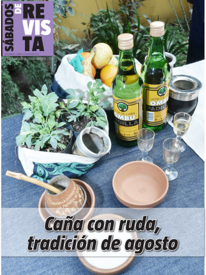 Caña con ruda, tradición de agosto