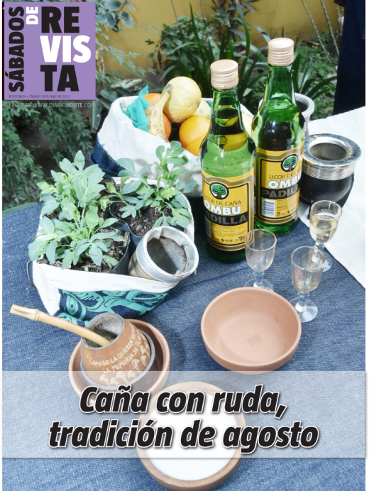 Caña con ruda, tradición de agosto