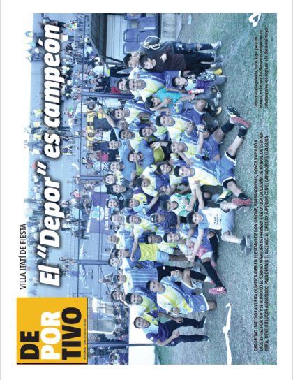 Villa Itatí de fiesta: el "Depor" es campeón