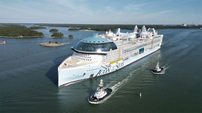 Se prepara a zarpar el crucero más grande del mundo