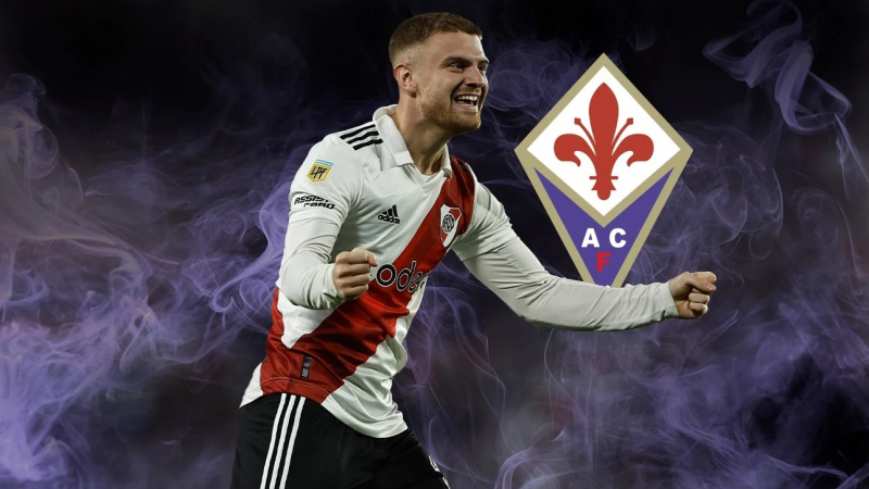 Confirmado: Lucas Beltrán se despide de River y jugará en la Fiorentina