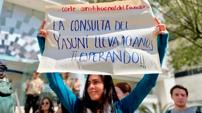 Ecuatorianos también rechazaron la extracción de petróleo y minerales en áreas protegidas