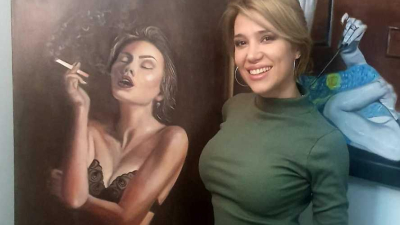 Cynthia Martínez en la feria de arte más grande de Latinoamérica