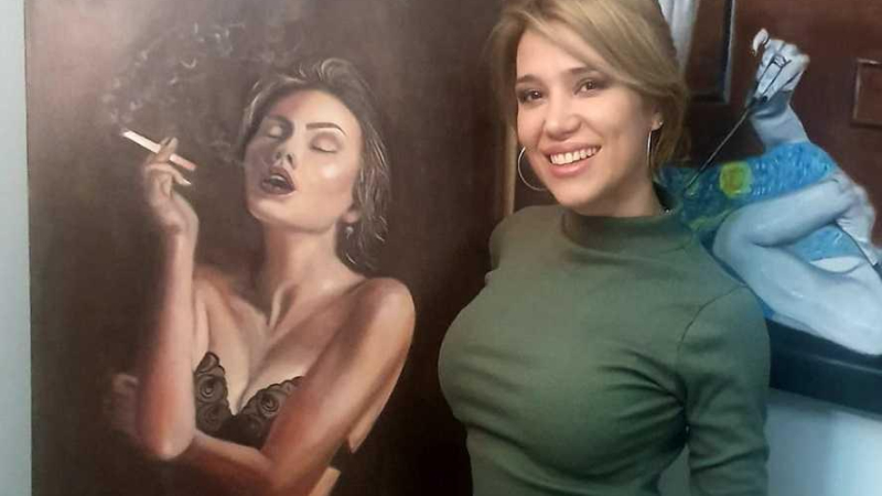 Cynthia Martínez en la feria de arte más grande de Latinoamérica