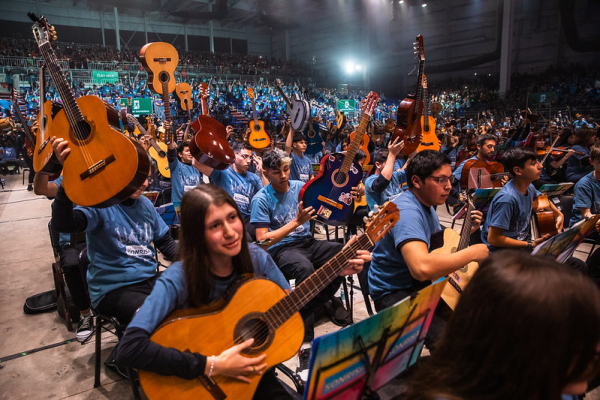 La  Orquesta de Cruce Viejo estuvo en Tecnópolis.