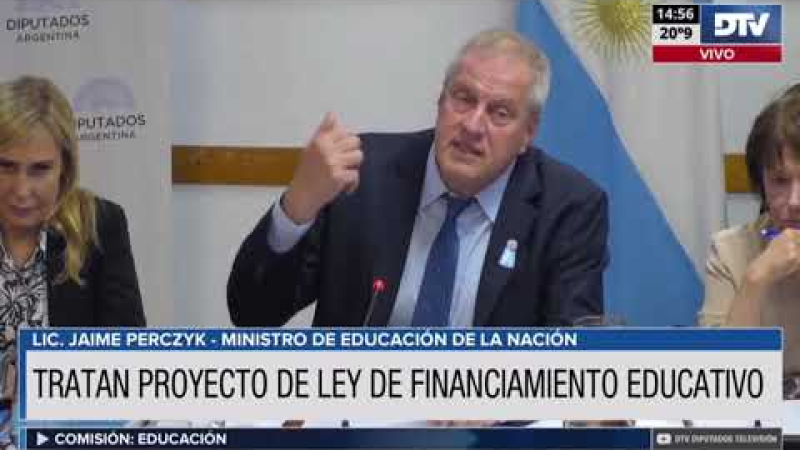 El Ministro de Educación presentó nueva ley de Financiamiento Educativo
