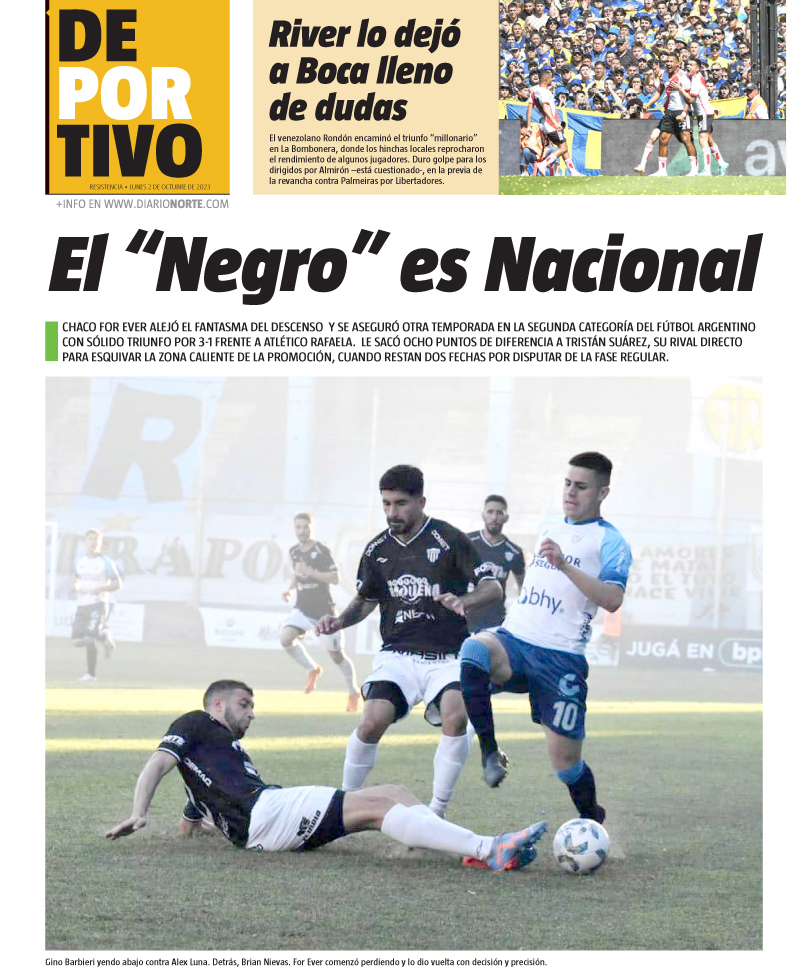 El "Negro" es Nacional