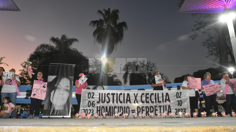 Al grito de "Perpetua", se manifestaron a 4 meses del femicidio de Cecilia