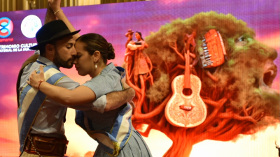 Luis Landriscina estuvo en el lanzamiento de la Fiesta Nacional del Chamamé 2024