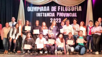 Ganadores que irán a la instancia nacional de las Olimpíadas de Filosofía
