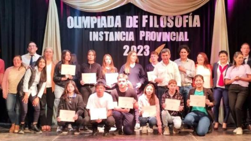 Ganadores que irán a la instancia nacional de las Olimpíadas de Filosofía