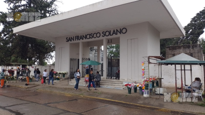 Se suspendió la primera misa en el cementerio San Francisco Solano