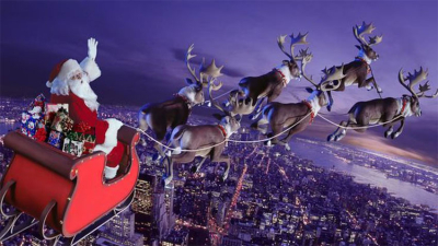 Podés seguir en vivo el recorrido de Papá Noel por todo el mundo