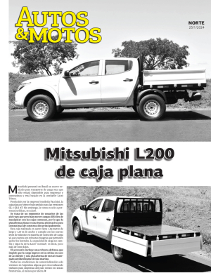 Mitsubishi L200 de caja plana