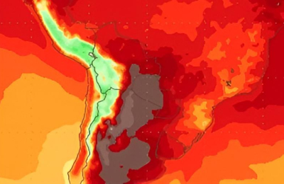 Desde el lunes, la Argentina será el país más caluroso