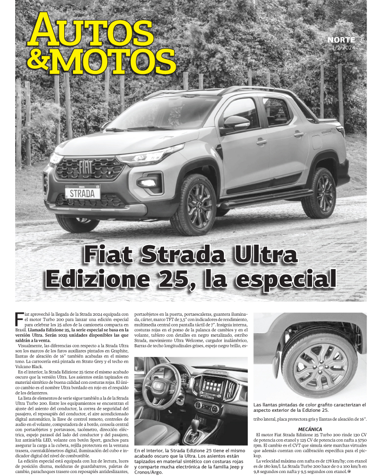 Fiat Strada Ultra Edizione 25, la especial
