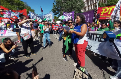 Mujeres trabajadoras rechazaron la política económica y social de la Nación