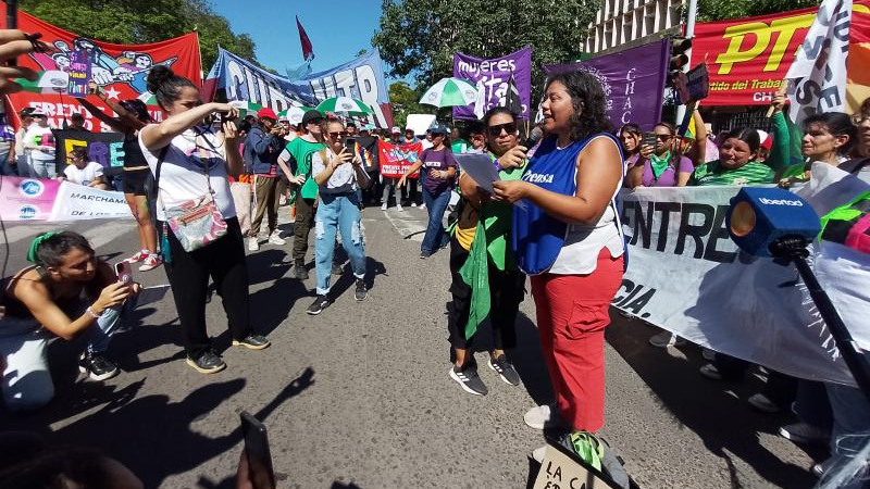 Mujeres trabajadoras rechazaron la política económica y social de la Nación