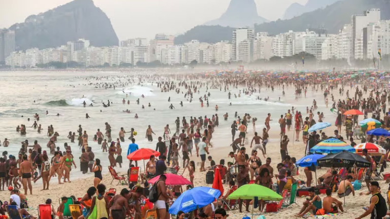 Más de 60 grados de sensación térmica en Río de Janeiro