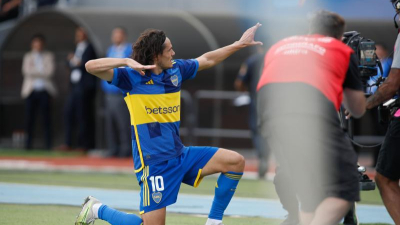 La felicidad del "Matador" Cavani:"El pueblo xeneize está orgulloso"