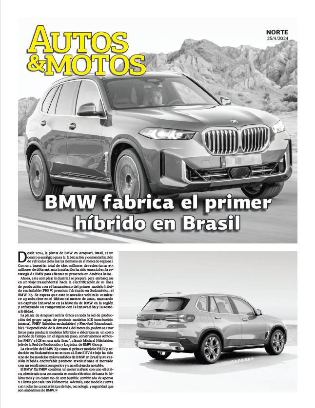 BMW fabrica el primer híbrido en Brasil