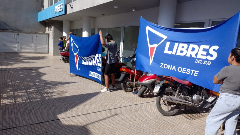 Libres del Sur repudió el cierre de comedores frente a la Anses
