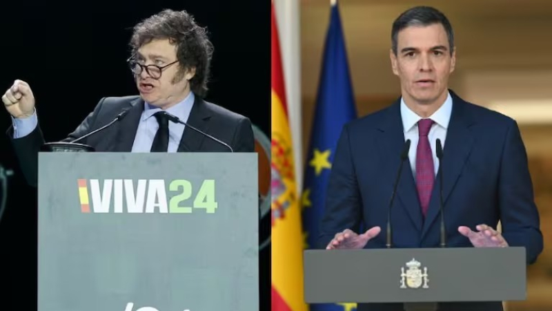 Tras las declaraciones de Milei, escaló la tensión con el gobierno de España 