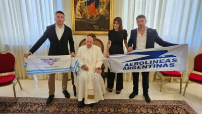 Apoyo del Papa a Aerolíneas Argentinas en medio de la discusión de la Ley Bases