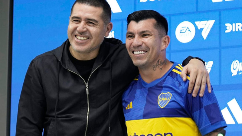 Boca presentó a Gary Medel