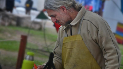 Los invitados siguen trabajando a cielo abierto con distintos materiales