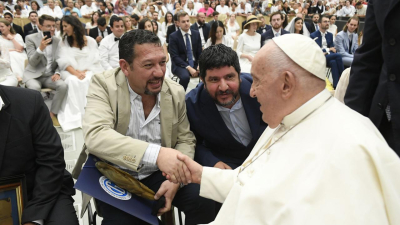 Conducción de CGT Chaco visitó al papa Francisco en el Vaticano