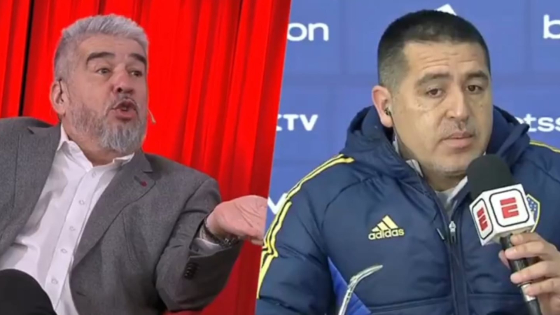 Riquelme se enojó con un periodista y abandonó un móvil en vivo: "A mí no me reta ni mi viejo"