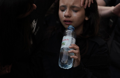 Milei, Bullrich, con los niños no