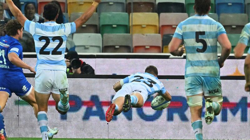 Los Pumas le dieron una tremenda paliza a la Italia de Quesada