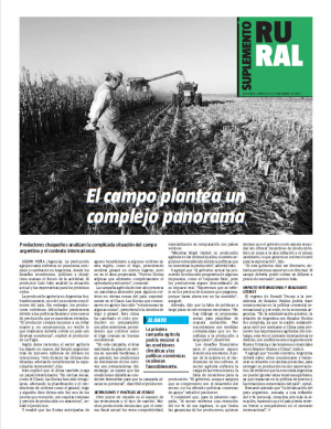 El campo plantea un complejo panorama