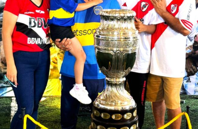 Los trofeos de la Selección argentina fueron exhibidos en Quitilipi